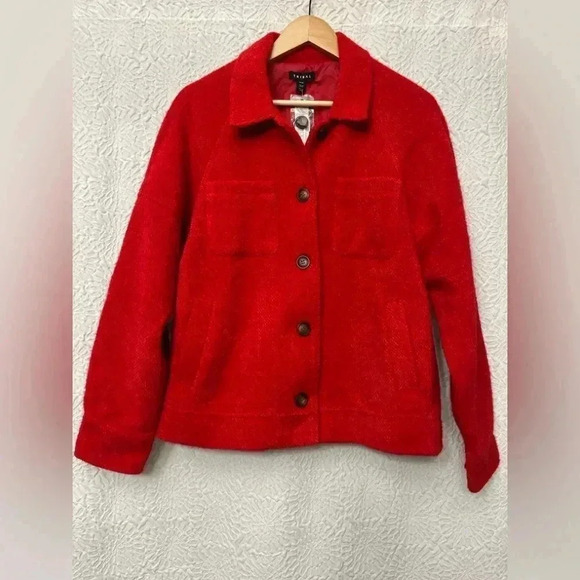 Tribal Jacket Poppy Red Boutique Brand Classic Preppy Lined Button Closure NWT - Picture 16 of 16